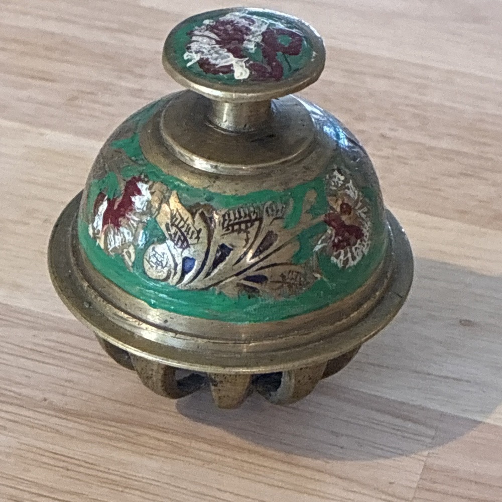 Vintage‎ Brass Elephant Claw Bell